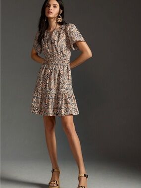 by Anthropologie Somerset Mini Dress ,Printed